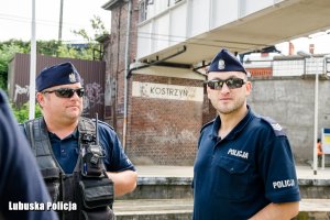 policjanci na kolei